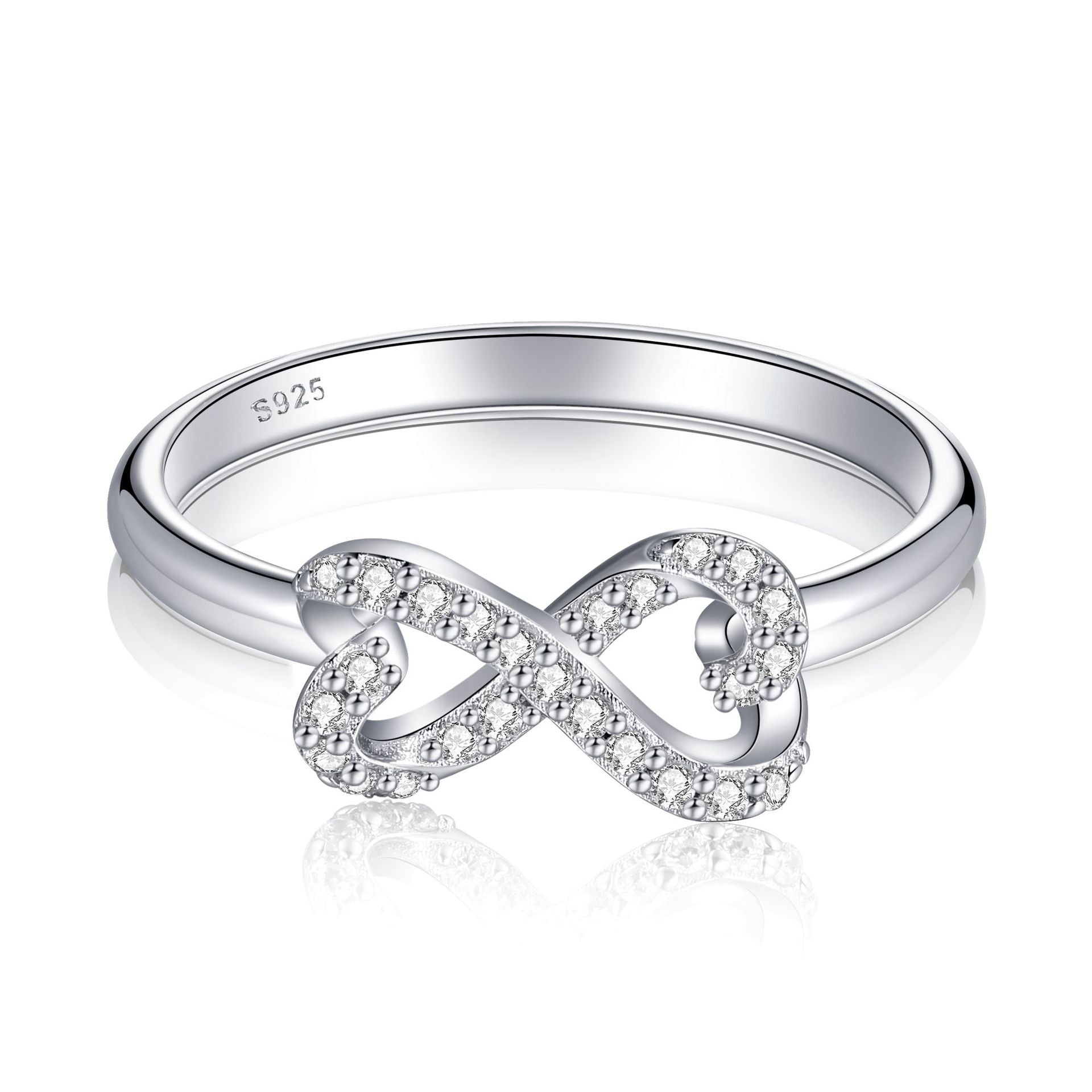 Women's 925 Sterling Silver Bow Heart Ring | Ins Style Designer Silver Jewelry