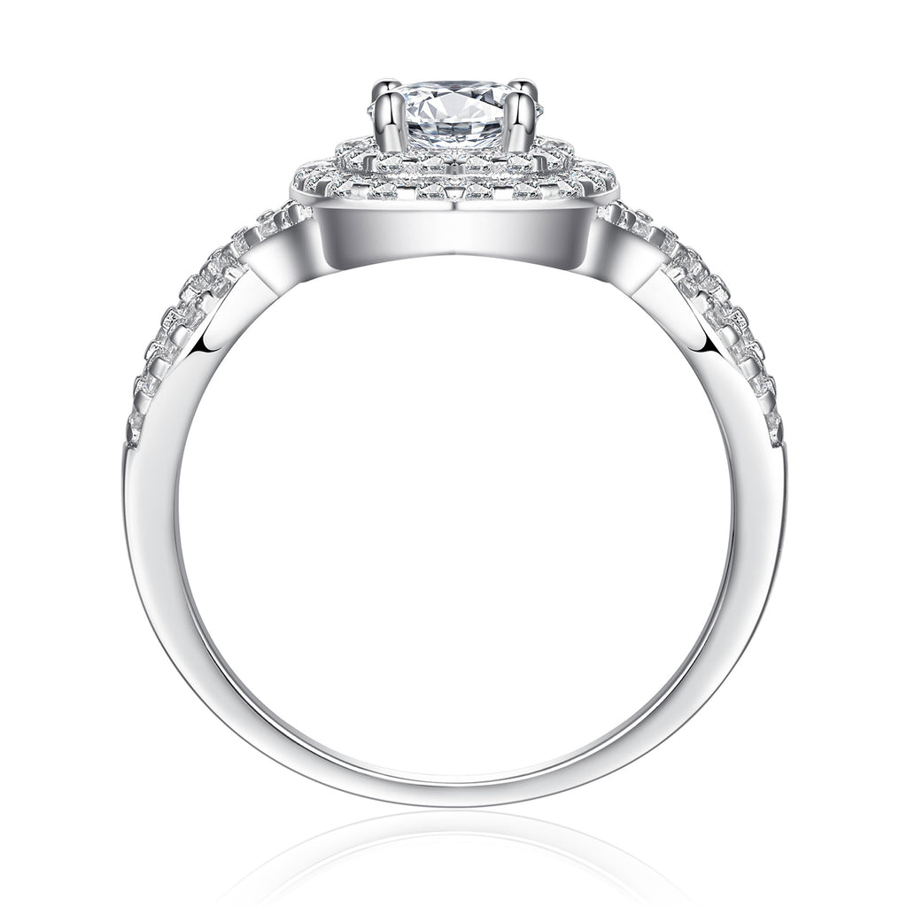 Bestselling 925 Sterling Silver 3-Piece Stackable CZ Ring Set | Women's Wedding Band Set