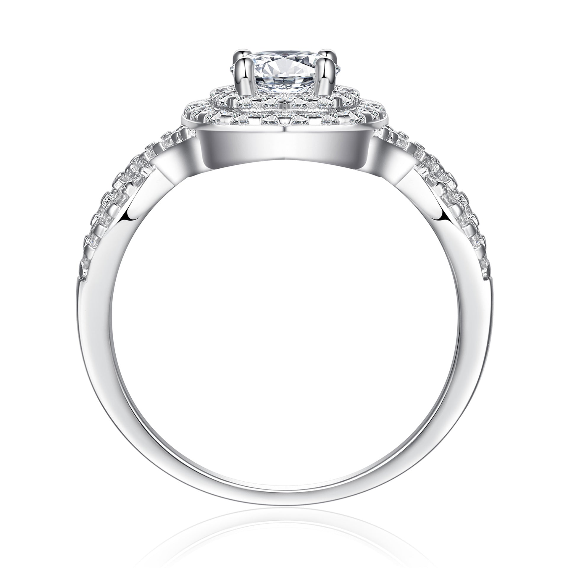 Bestselling 925 Sterling Silver 3-Piece Stackable CZ Ring Set | Women's Wedding Band Set