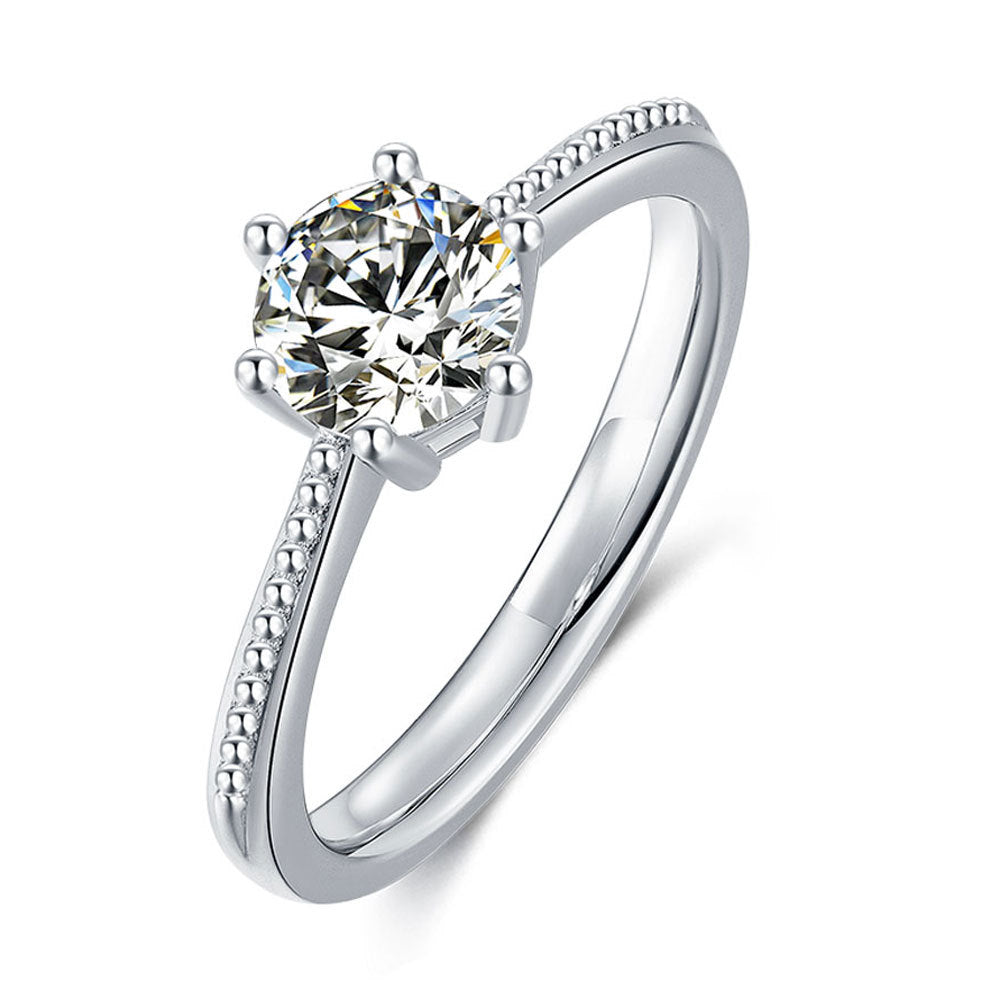 Eternal Purity™ 1 Carat Moissanite Ring | 925 Silver Minimalist Solitaire