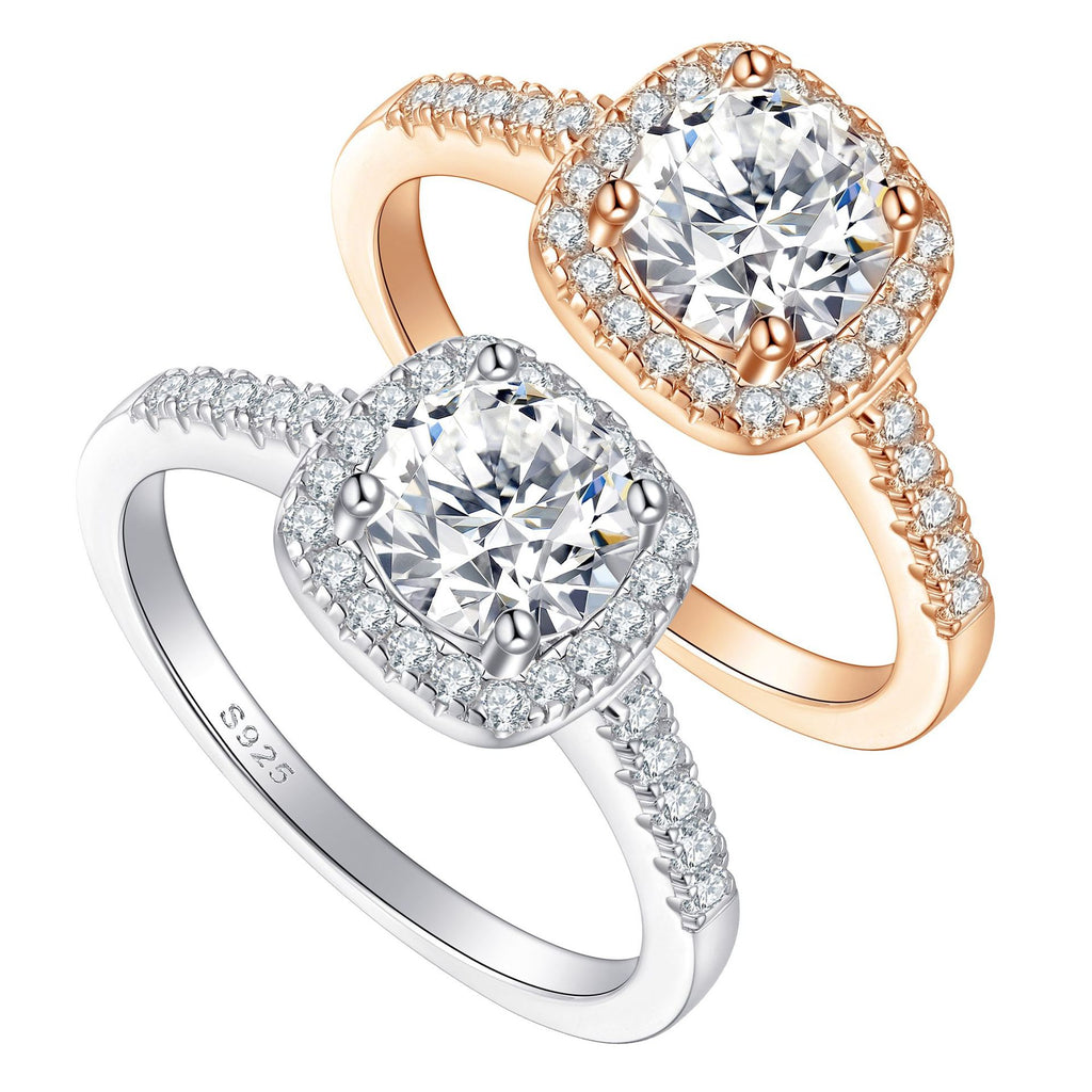 Cross-border E-commerce Hot-selling European and American Style Rings for Women S925Silver Hand Jewelry Silver Accessories Wholesale for Foreign Trade wedding rings