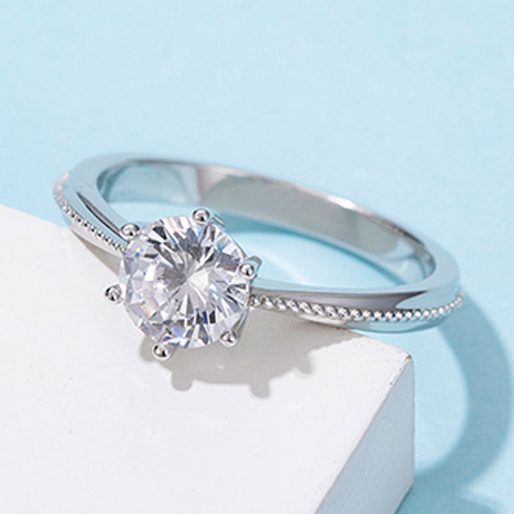 Eternal Purity™ 1 Carat Moissanite Ring | 925 Silver Minimalist Solitaire