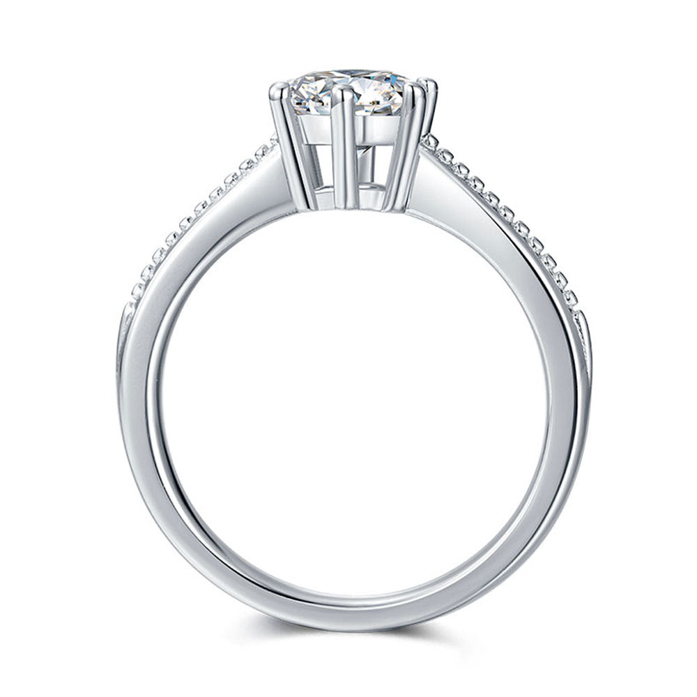 Eternal Purity™ 1 Carat Moissanite Ring | 925 Silver Minimalist Solitaire