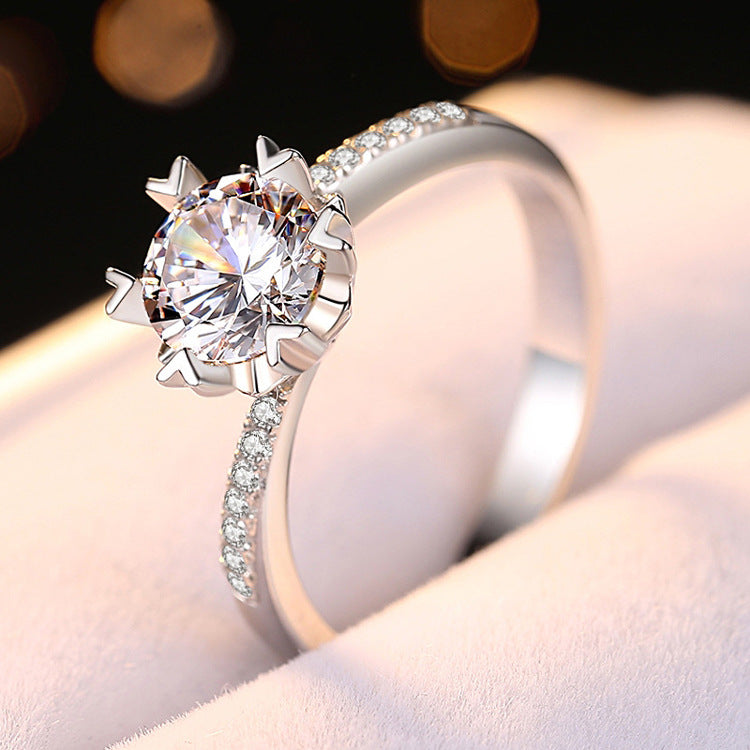 Snowdrift™ Twist Band Moissanite Ring – 1 Carat D Color & GRA Certified