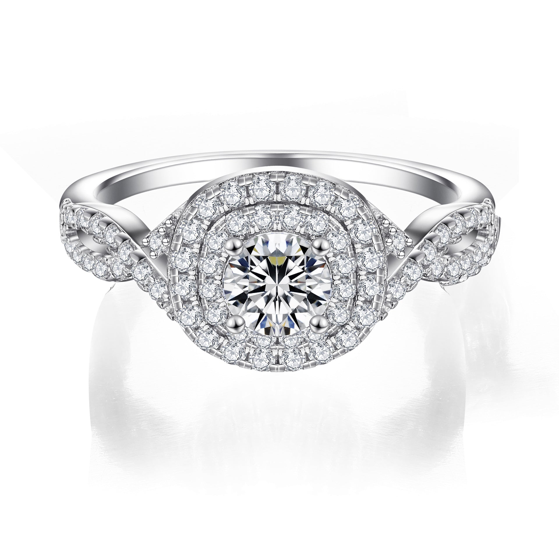 Bestselling 925 Sterling Silver 3-Piece Stackable CZ Ring Set | Women's Wedding Band Set