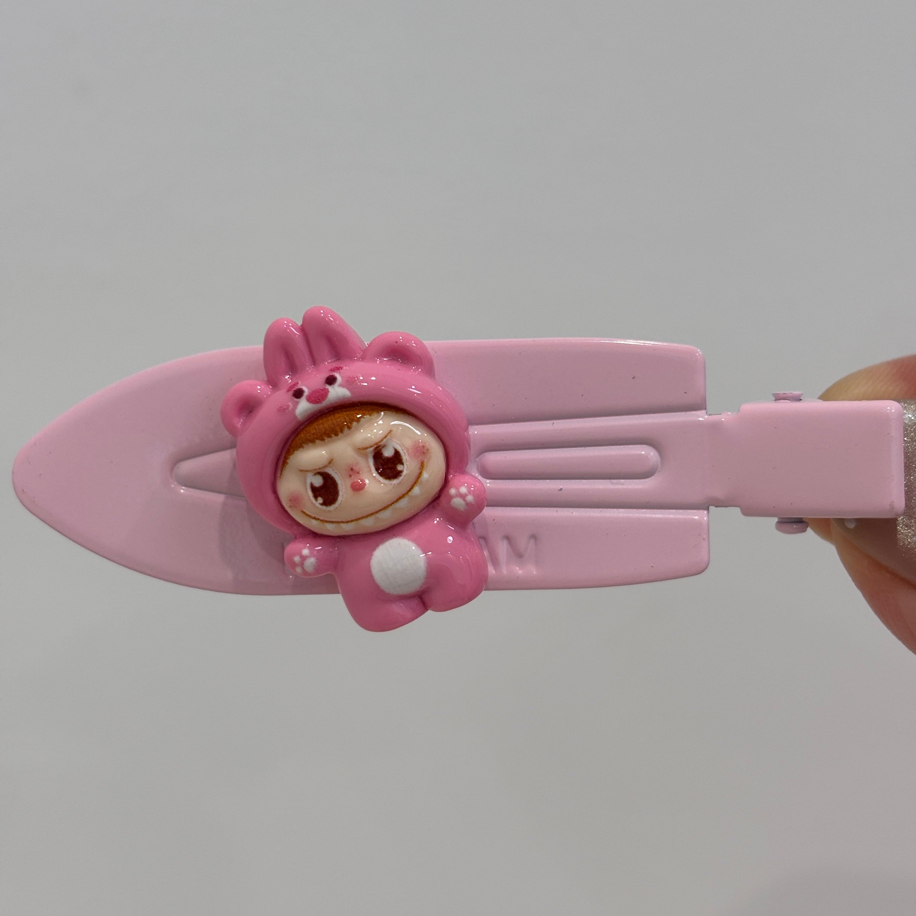 Kawaii Labubu Hair Clip & Scrunchie Set，Labubu Dreamy Hair Clips & Scrunchies Combo，Cute Animal Hair Accessories Bundle（MO KOKO）
