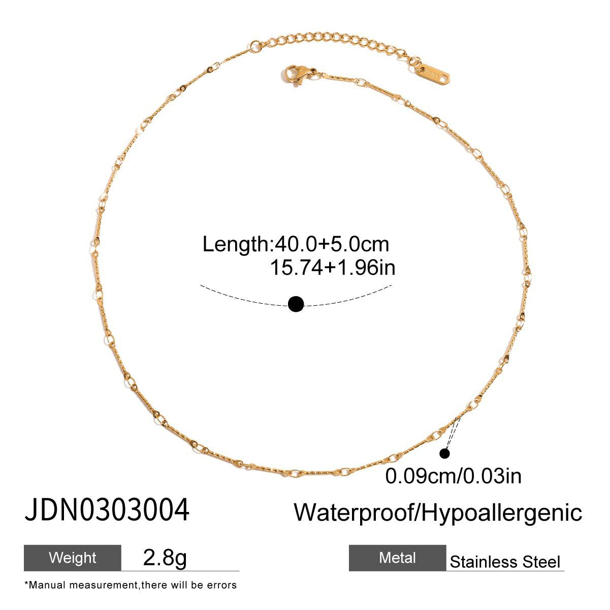 Fade-Resistant Rhinestone Titanium Steel Choker | Light Luxury Stainless Steel Necklace