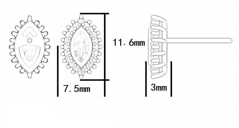 ‌Bohemian S925 Sunflower Zircon Stud Earrings – Statement Earrings for Women, Hypoallergenic Gift