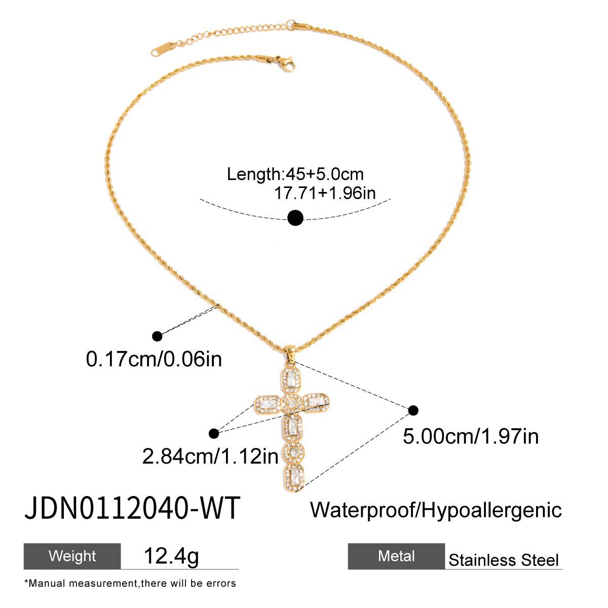 Fade-Resistant Rhinestone Titanium Steel Choker | Light Luxury Stainless Steel Necklace
