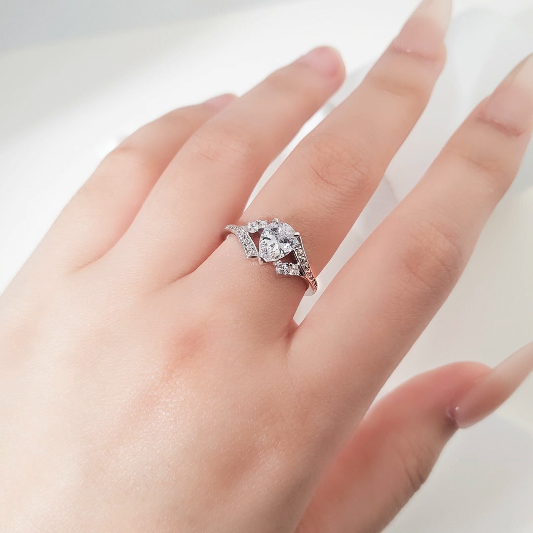 High-End 6x8mm Teardrop 925 Sterling Silver Ring | 1.25ct CZ Silver Jewelry