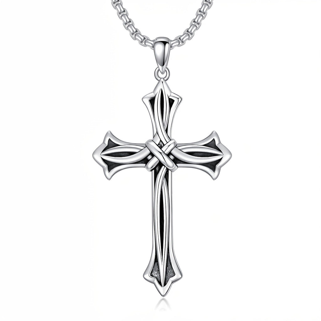 Minimalist Cross Pendant Necklace - Unisex Urban Chain Collarbone