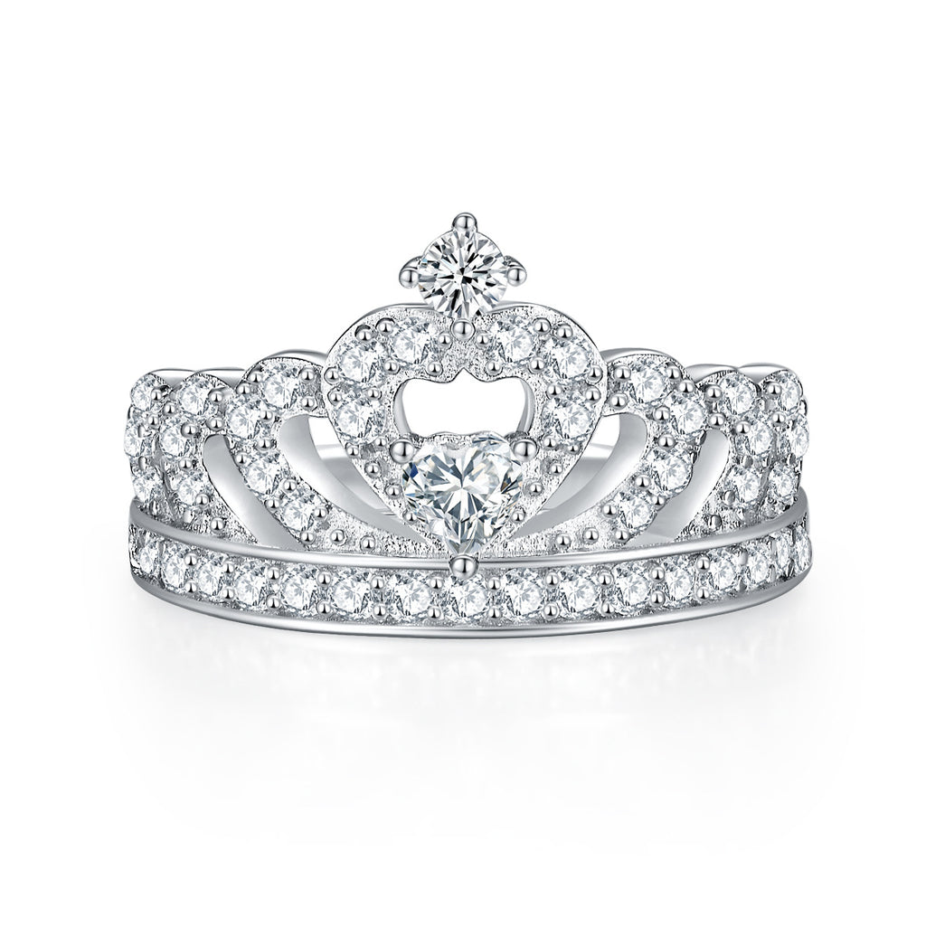 Minimalist Crown 925 Sterling Silver Ring for Women | Timeless Style Versatile Jewelry Piece