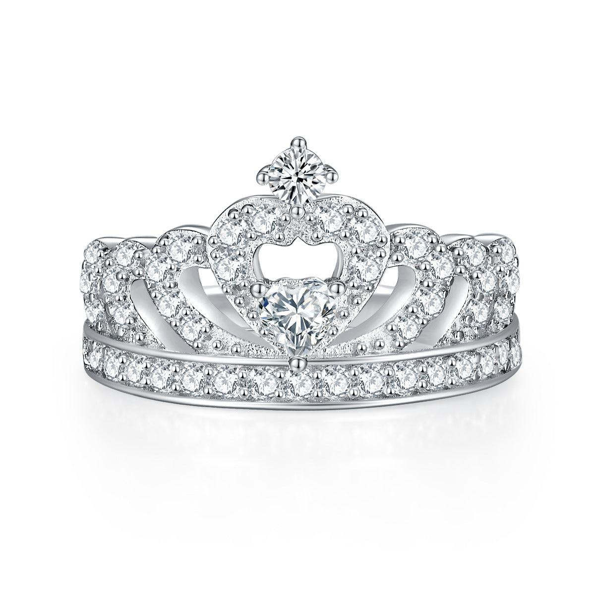 Minimalist Crown 925 Sterling Silver Ring for Women | Timeless Style Versatile Jewelry Piece