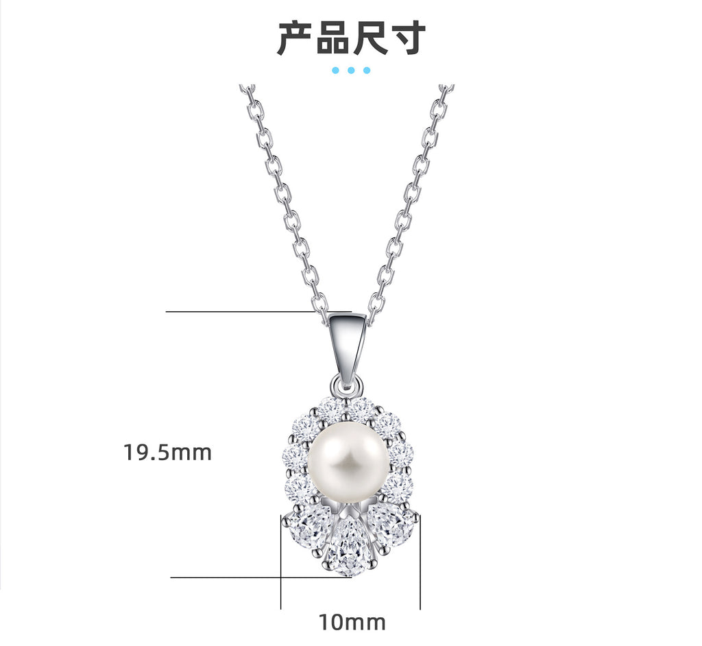 925 Sterling Silver Pearl Necklace – Luxury Minimalist Pendant