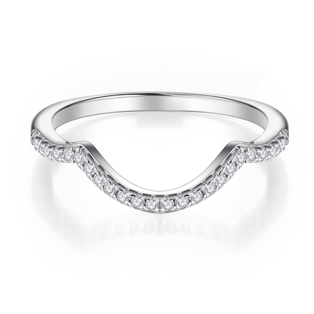 Bestselling 925 Sterling Silver 3-Piece Stackable CZ Ring Set | Women's Wedding Band Set