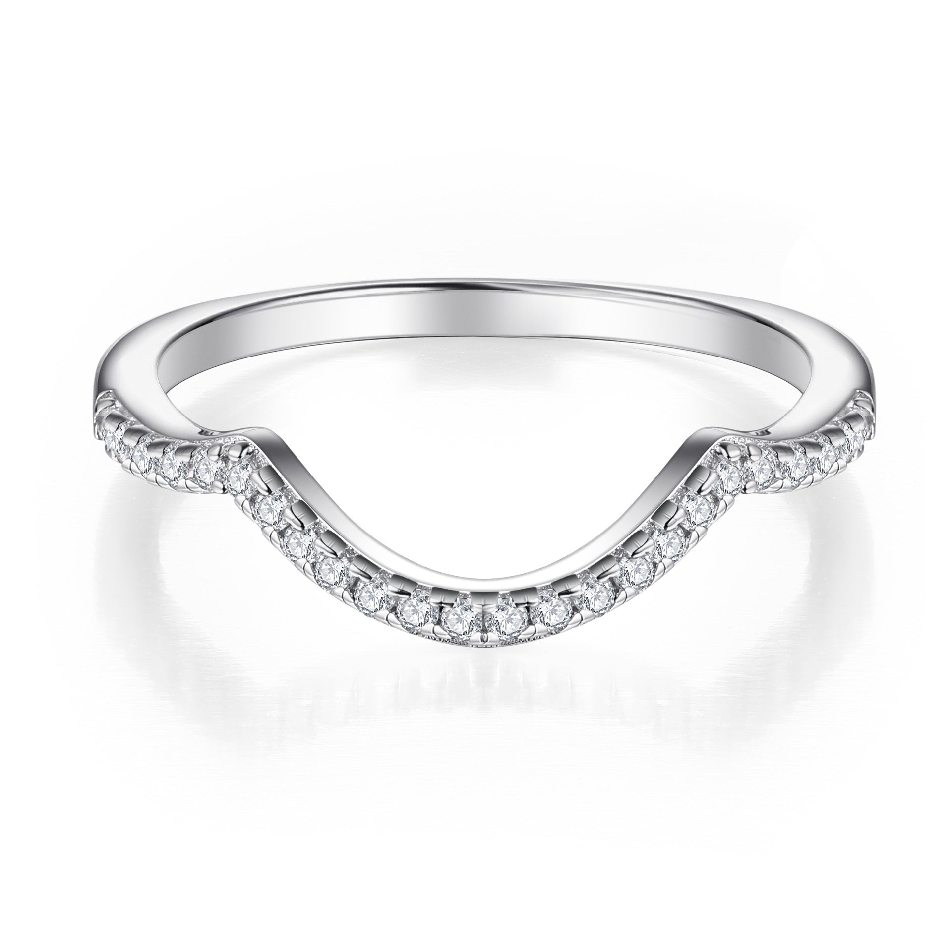 Bestselling 925 Sterling Silver 3-Piece Stackable CZ Ring Set | Women's Wedding Band Set