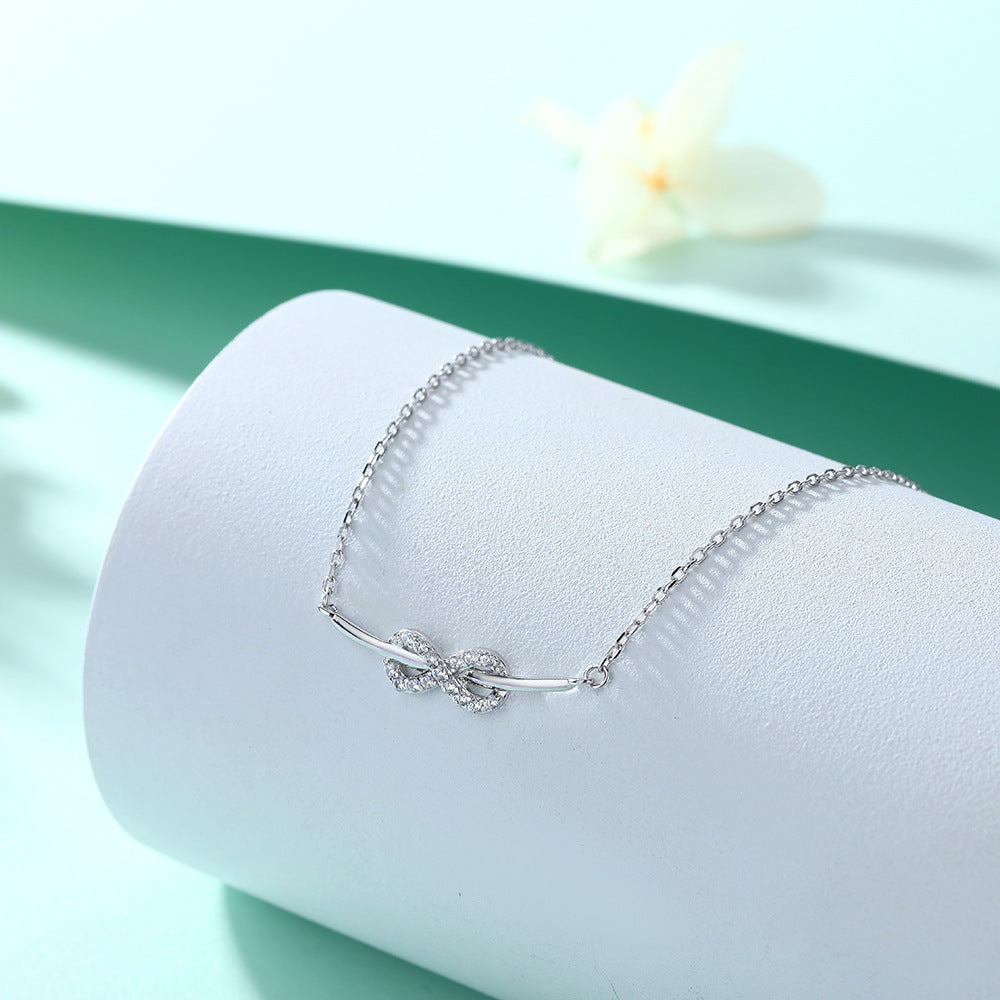 925 Sterling Silver Symbol Set – Infinity Ring, Figure-8 Studs & Smiley Necklace