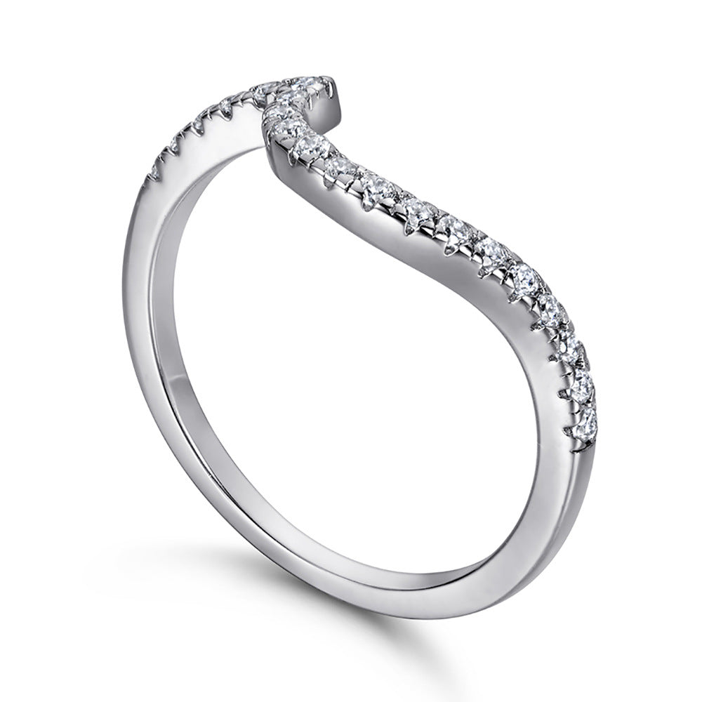 Bestselling 925 Sterling Silver Ring Set | Women's Twisted Shank Pave CZ Jewelry