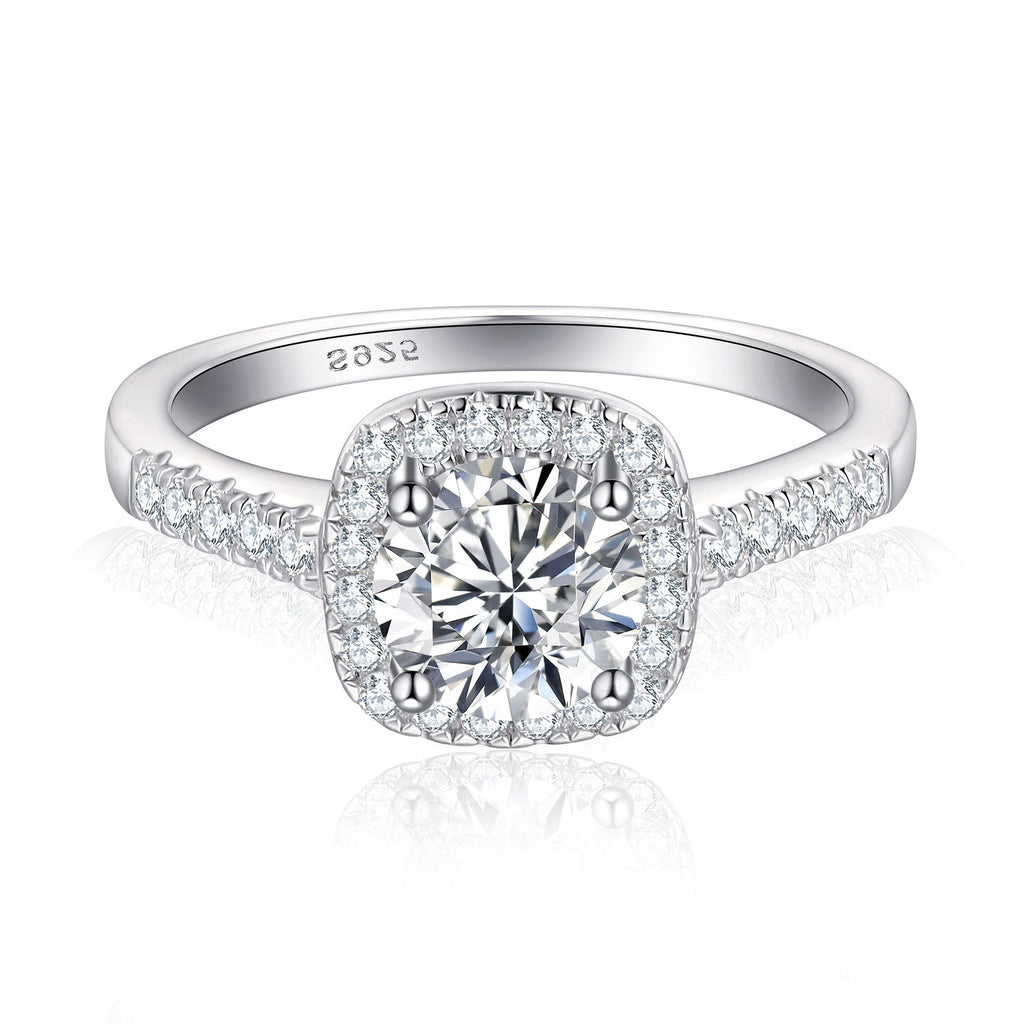 Cross-border E-commerce Hot-selling European and American Style Rings for Women S925Silver Hand Jewelry Silver Accessories Wholesale for Foreign Trade wedding rings