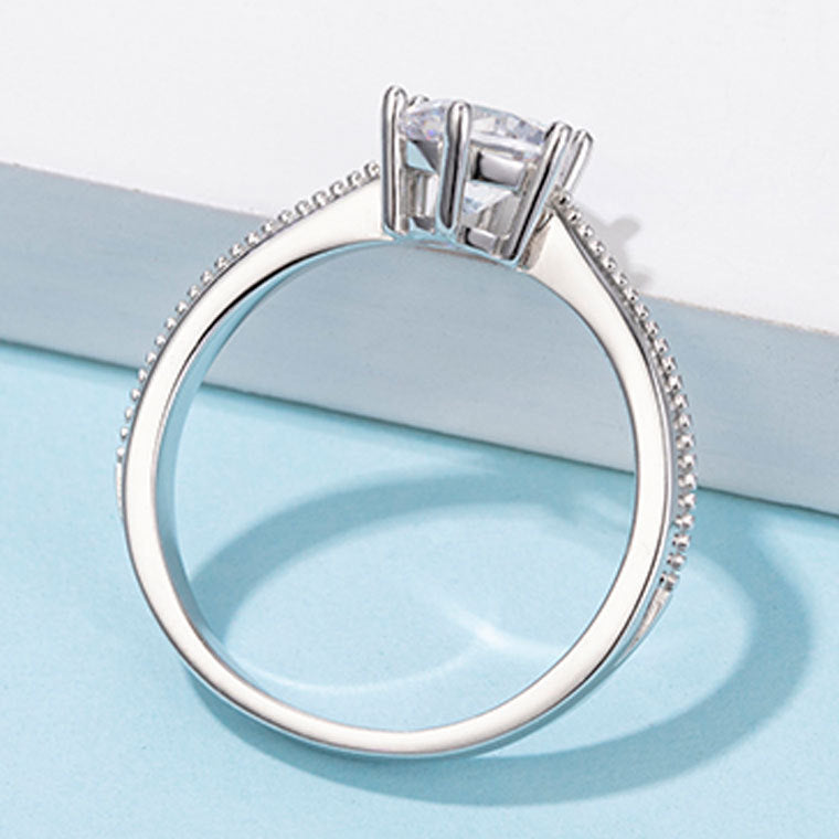 Eternal Purity™ 1 Carat Moissanite Ring | 925 Silver Minimalist Solitaire