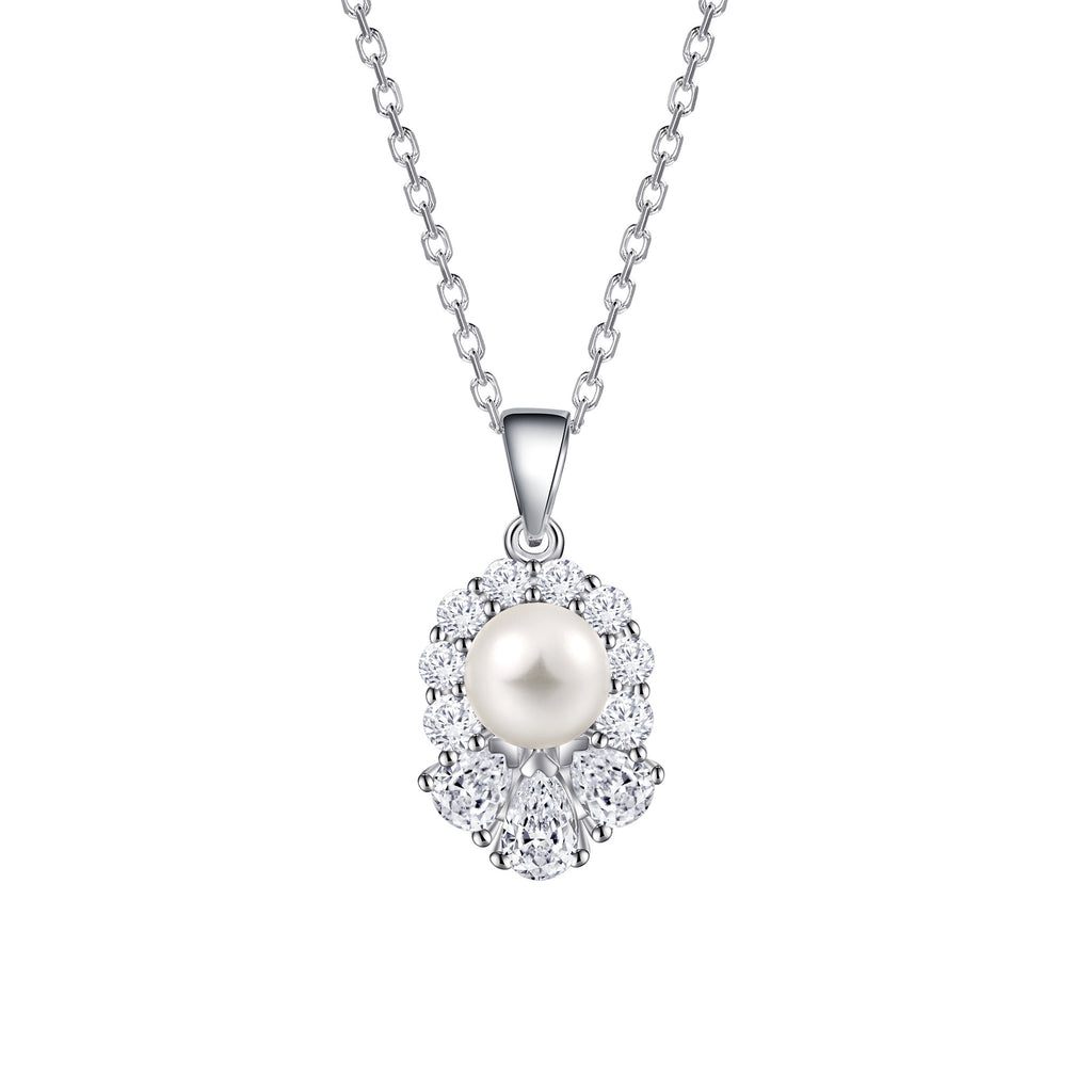 925 Sterling Silver Pearl Necklace – Luxury Minimalist Pendant